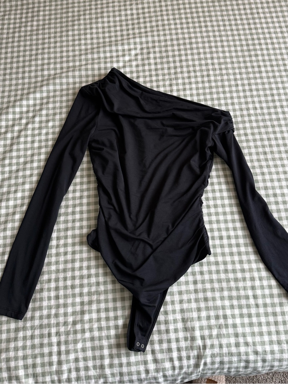 NWOT Abercrombie & Fitch Modal-Blend Collection One Shoulder LongSleeve Bodysuit